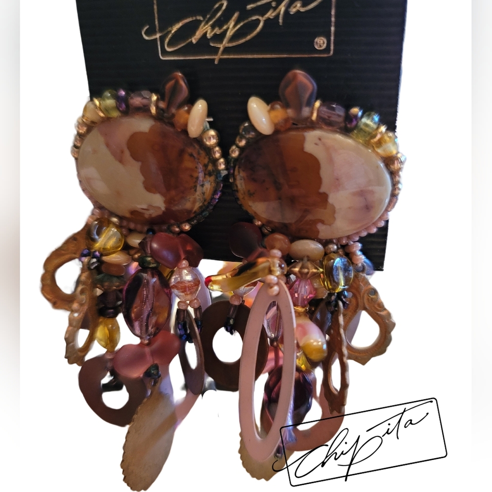 NWT Chipita Rare Beaded Earrings
